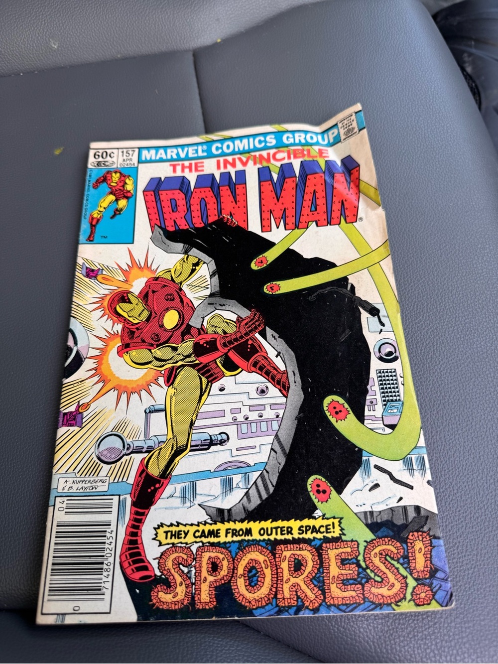 Iron Man Comic Book Cover Wall Art - Red, Yellow, Black